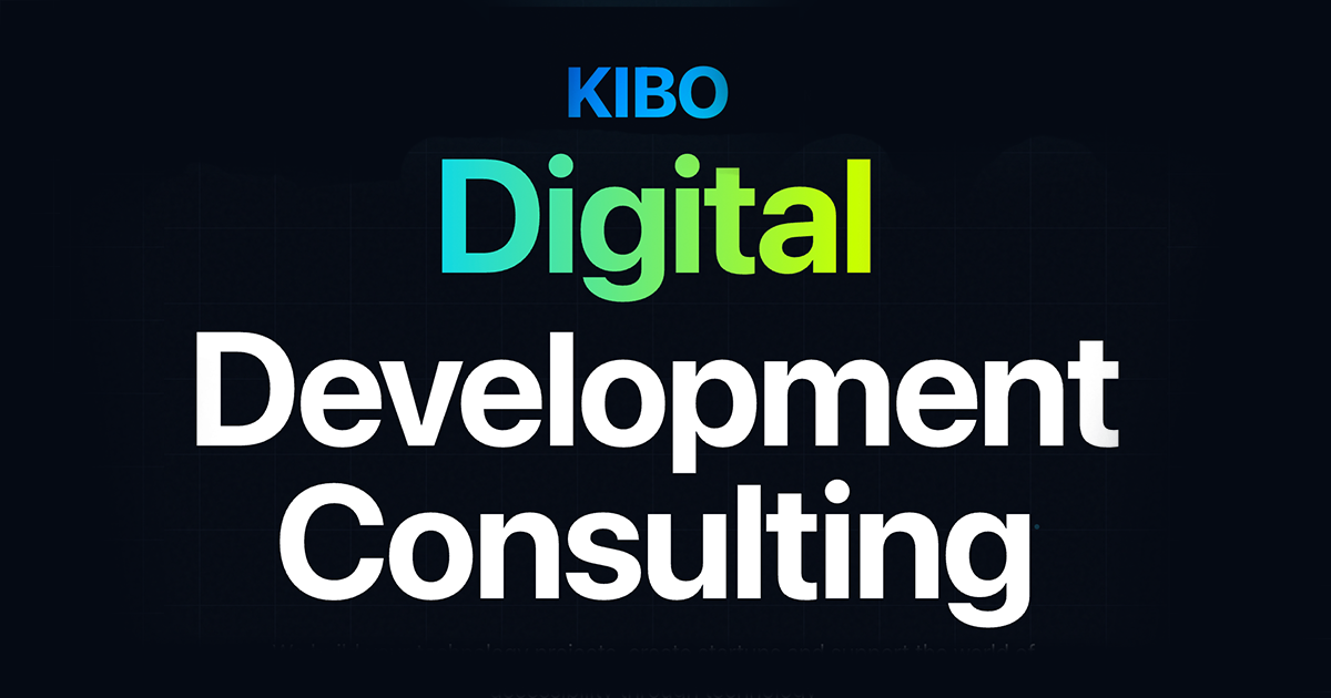 KIBO | Technology Development Consultancy